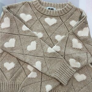 Gigi Knitwear Heart Wool Sweater